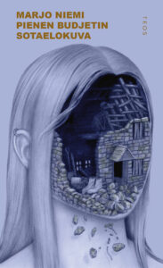 Kansikuva. Naishahmo, jonka kasvojen tilalla on talon rauniot.