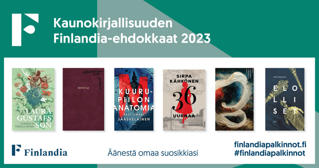 Kaunokirjallisuuden Finlandia-ehdokkaat 2023
