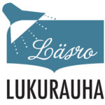 Logo, jossa lukulamppu sekä teksti Lukurauha, Läsro.